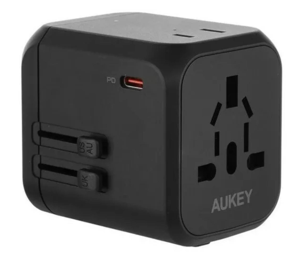 AUKEY PA-TA04 ładowarka podróżna uniwersalna 30W PD EU/US/UK/AUS - 1220045 - zdjęcie 2
